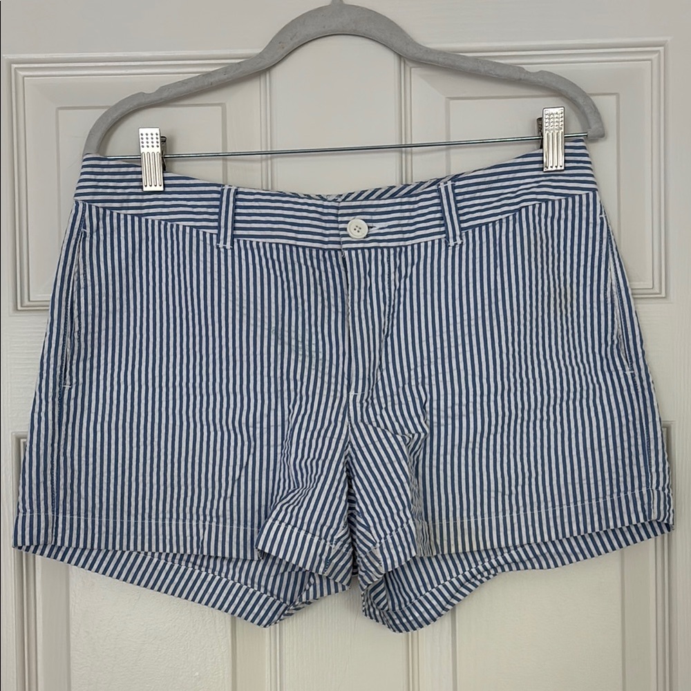 Gap Blue and White Striped Shirt